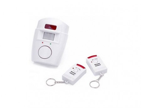 Alarma wireless cu senzor de miscare si 2 telecomenzi